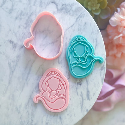 "Jasmine - Minimalist " Cookie Cutter & Stamp