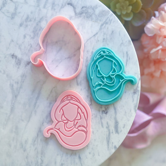 "Jasmine - Minimalist " Cookie Cutter & Stamp