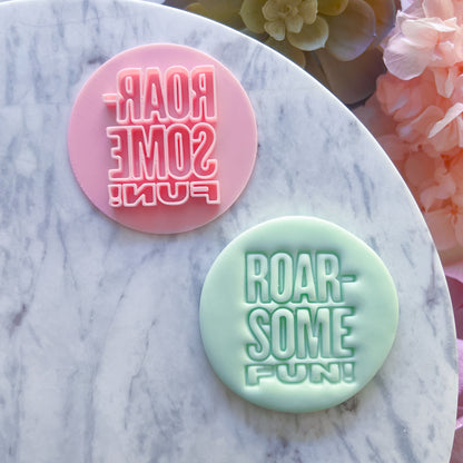 Roar-some Birthday - Fondant Stamp