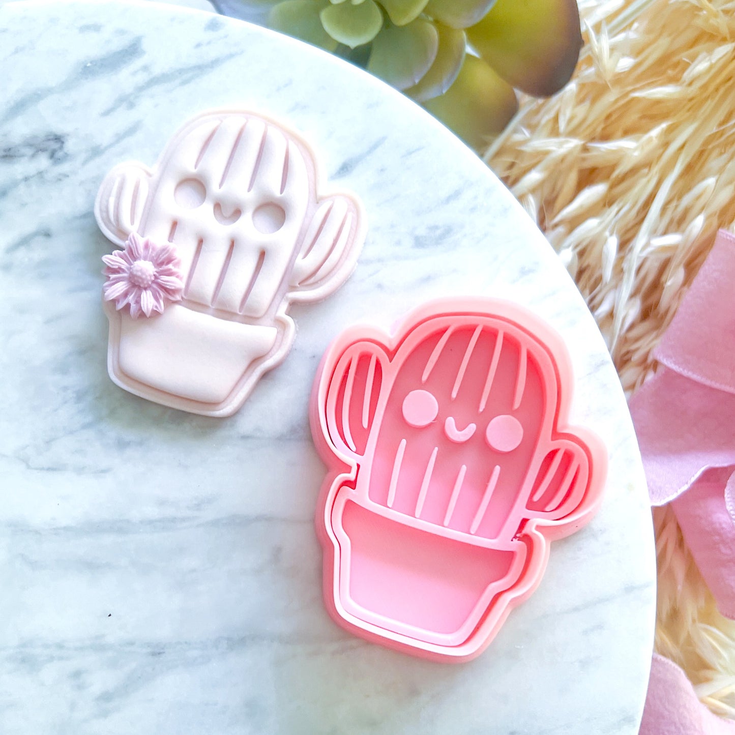 "Cute Cactus" - Cookie Cutter & Stamp