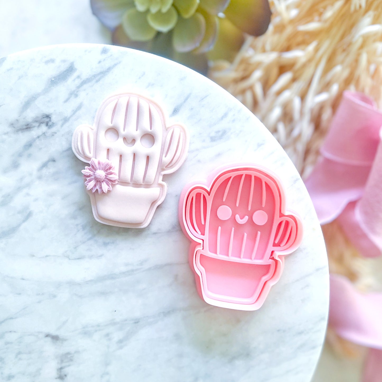 "Cute Cactus" - Cookie Cutter & Stamp