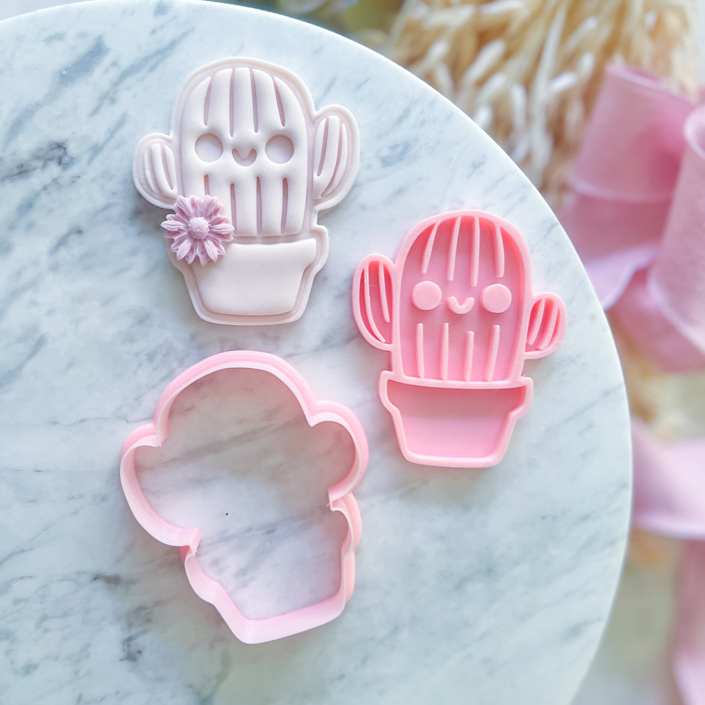 "Cute Cactus" - Cookie Cutter & Stamp