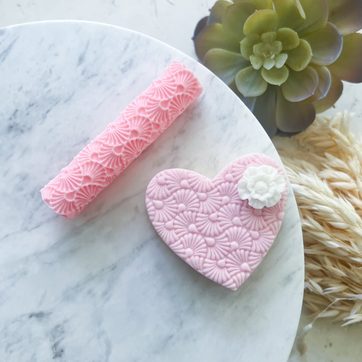 "Art Deco Flowers" Fondant Texture Roller