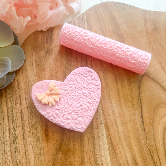 "Romantic Florals" Fondant Texture Roller