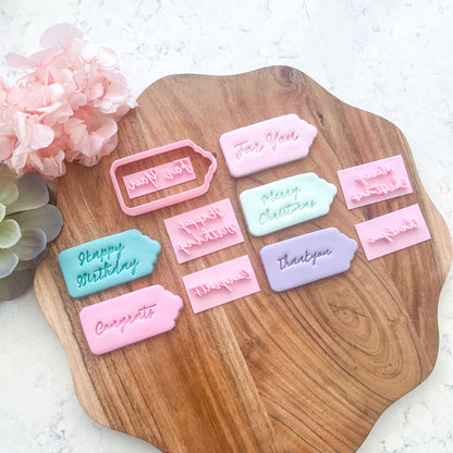 "Small Gift Tag" Cutter and Stamps