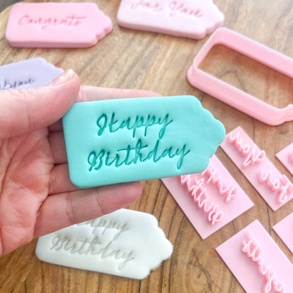 "Small Gift Tag" Cutter and Stamps