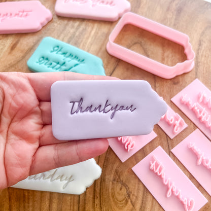 "Small Gift Tag" Cutter and Stamps