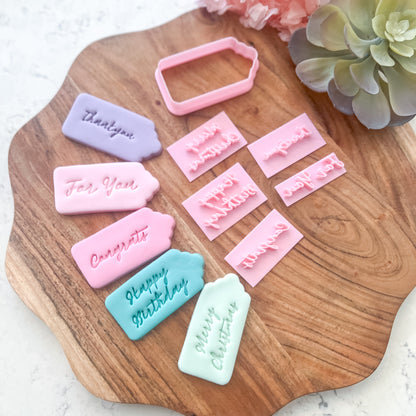 "Small Gift Tag" Cutter and Stamps