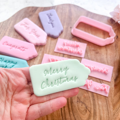 "Small Gift Tag" Cutter and Stamps