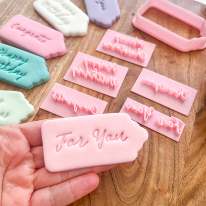 "Small Gift Tag" Cutter and Stamps