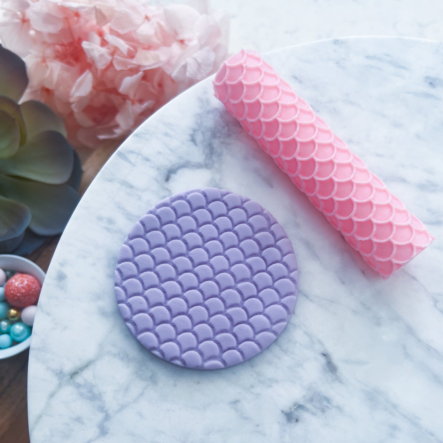"Mermaid Scales" Fondant Texture Roller