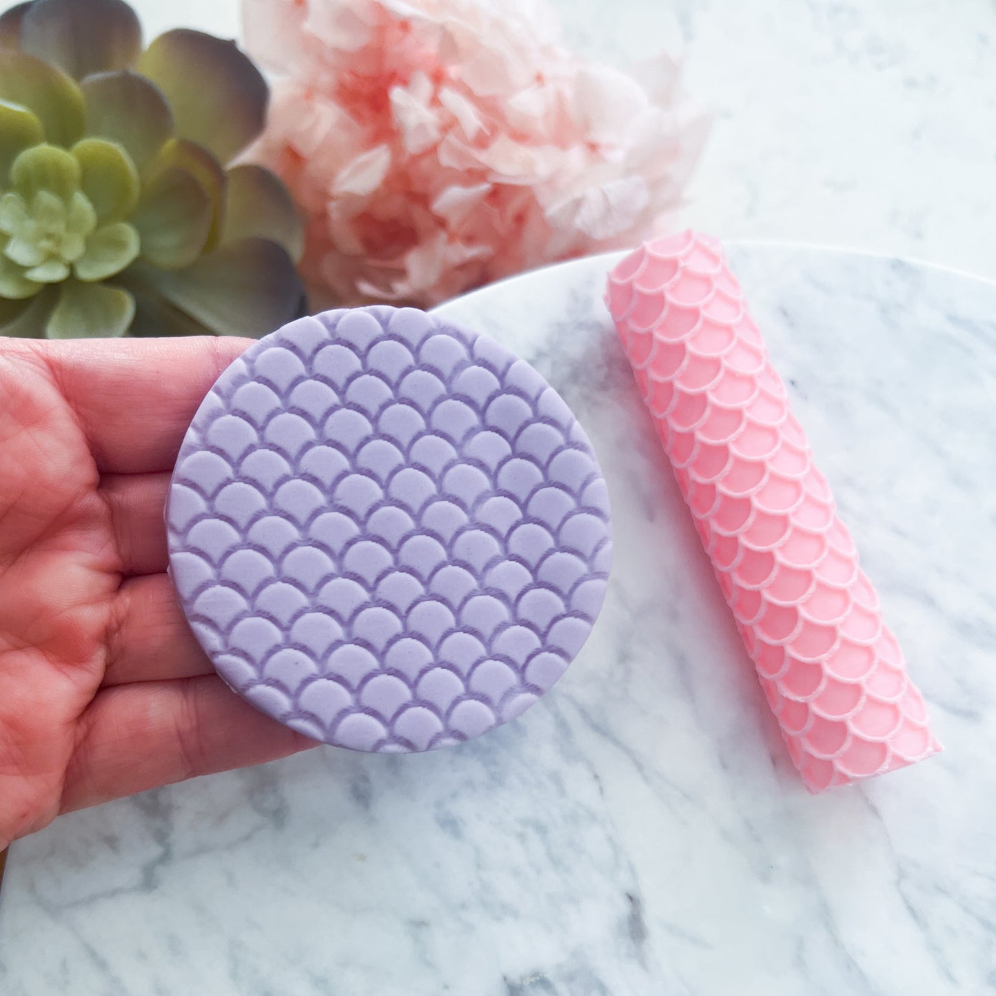"Mermaid Scales" Fondant Texture Roller