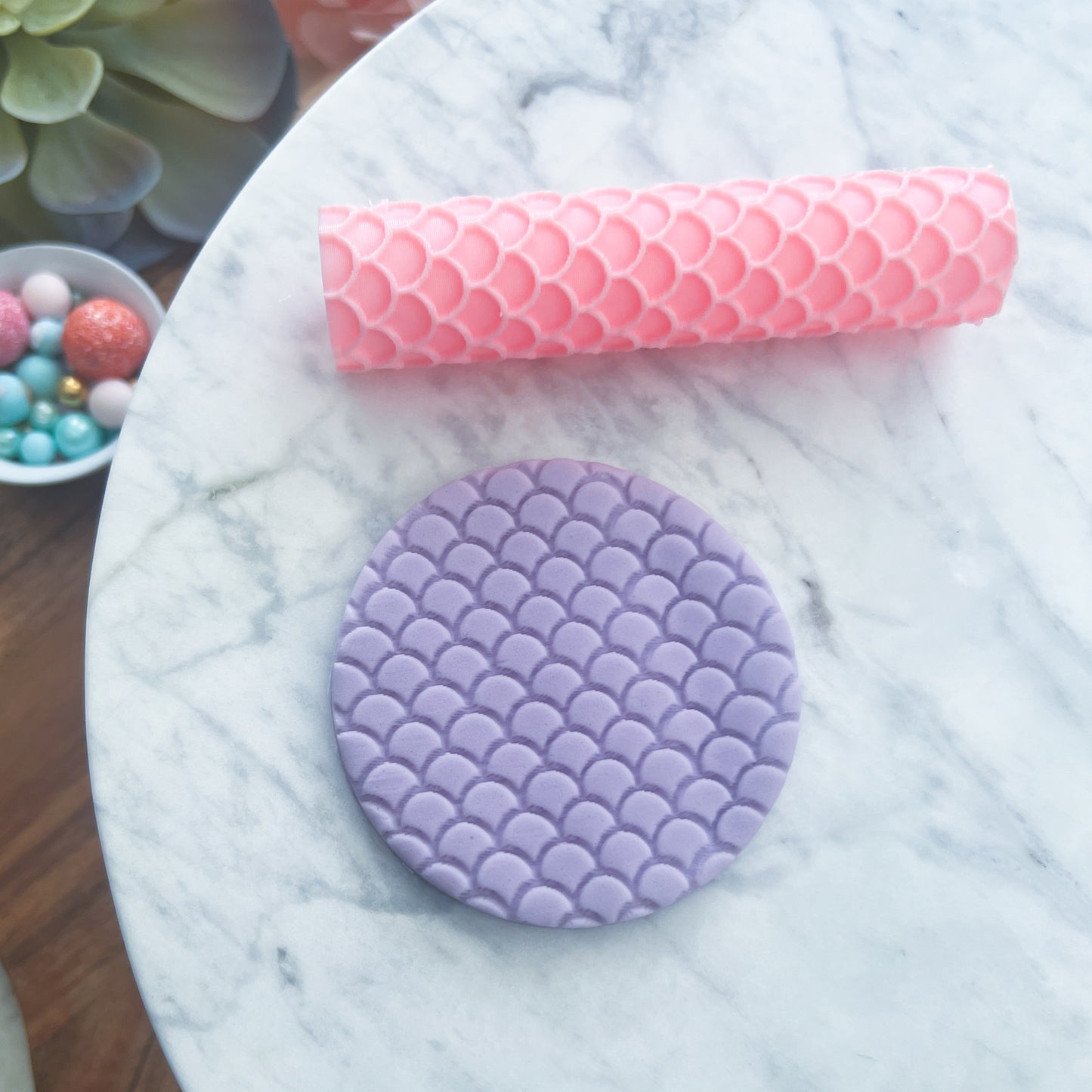 "Mermaid Scales" Fondant Texture Roller