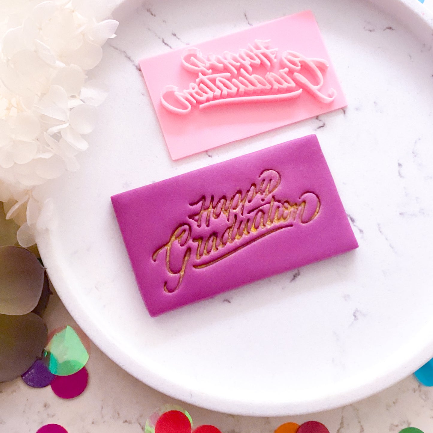 "Happy Graduation" - Fondant Stamp