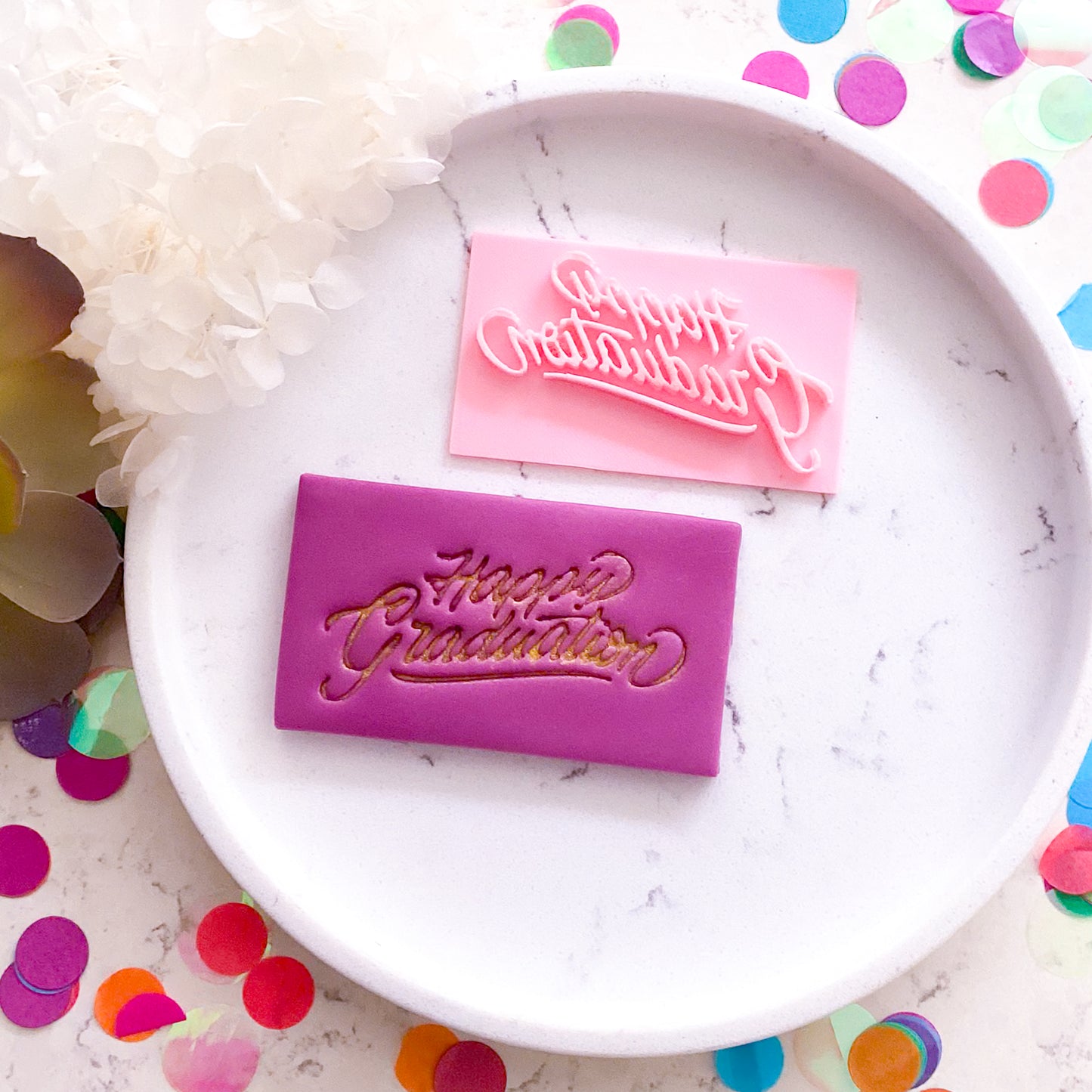 "Happy Graduation" - Fondant Stamp