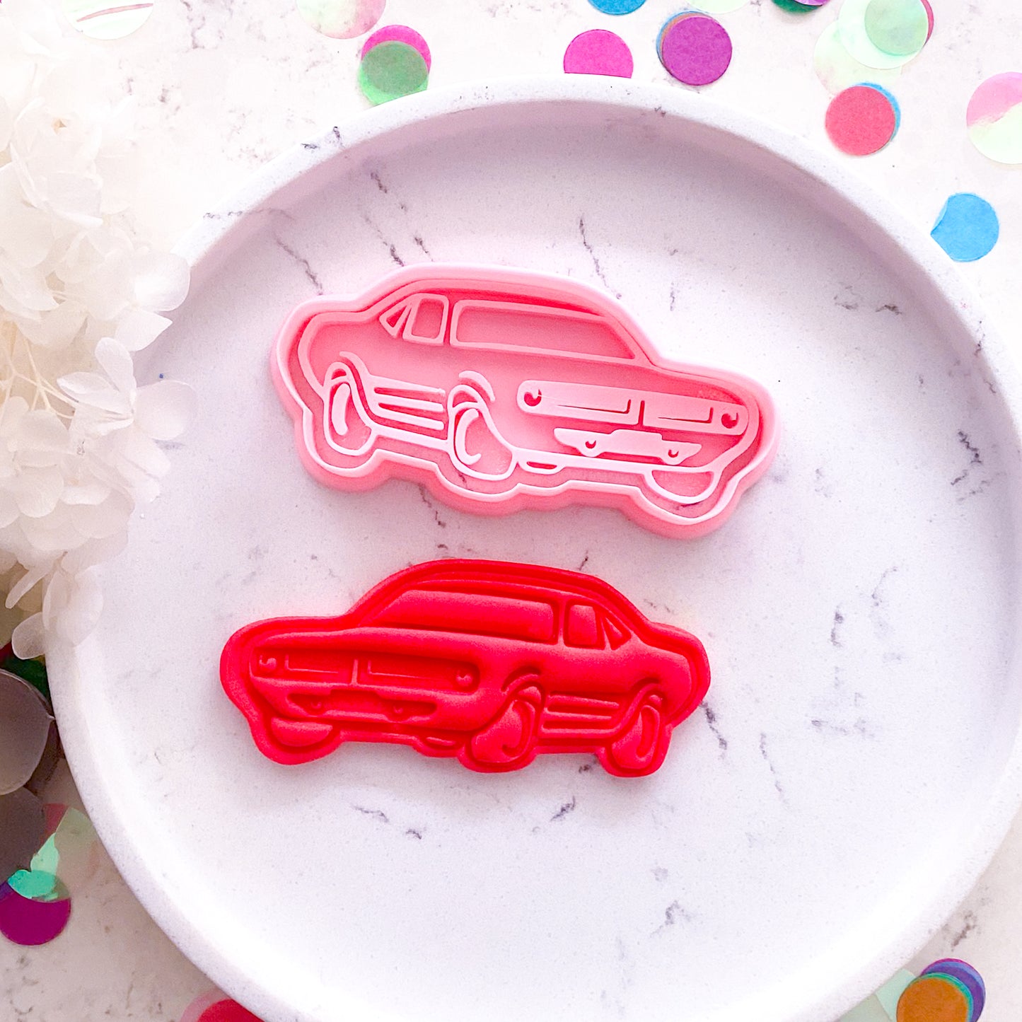"Muscle Car" - Cookie Cutter & Stamp