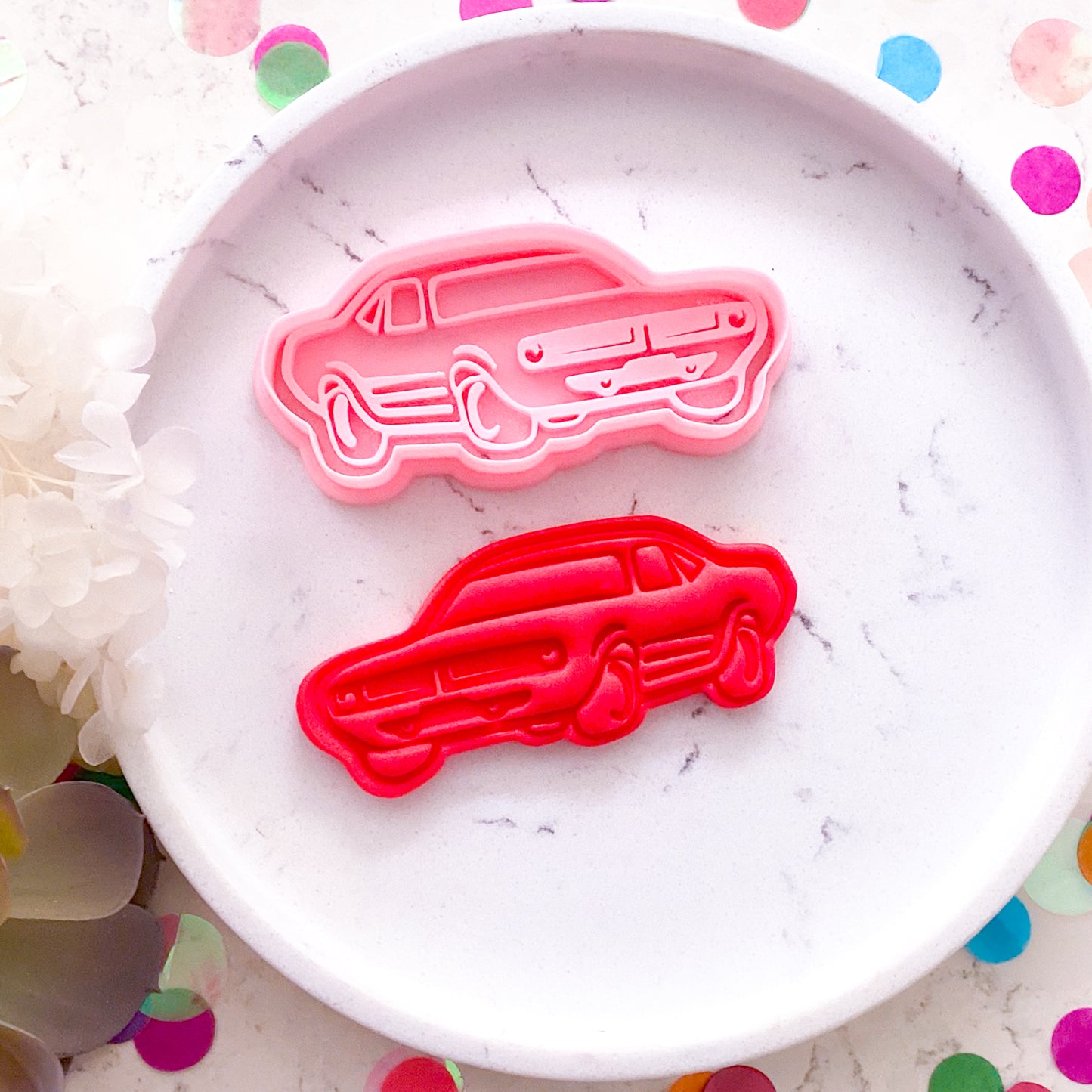 "Muscle Car" - Cookie Cutter & Stamp