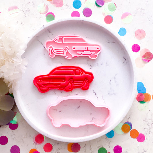 "Muscle Car" - Cookie Cutter & Stamp