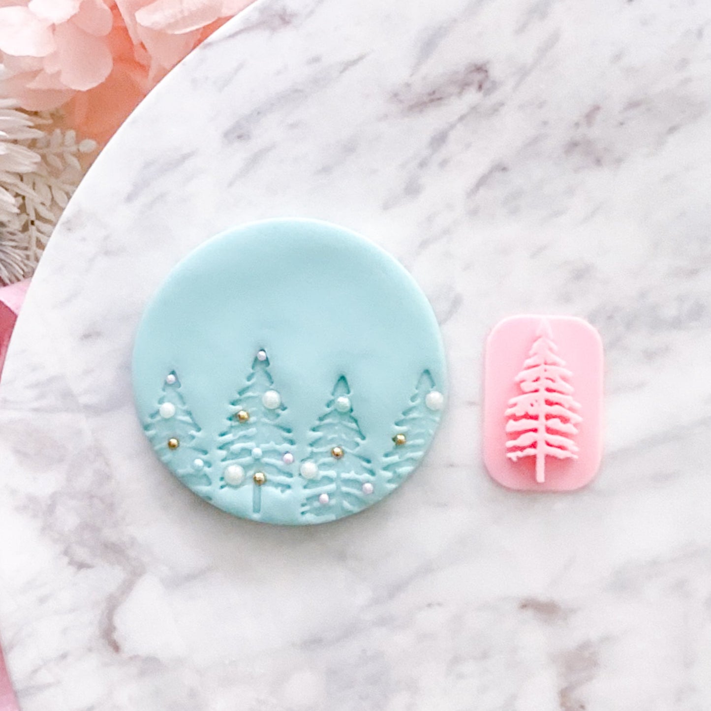 Fir Tree  - Fondant Stamp