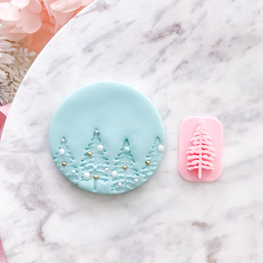 Fir Tree  - Fondant Stamp