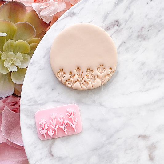 Wildflowers  - Fondant Stamp