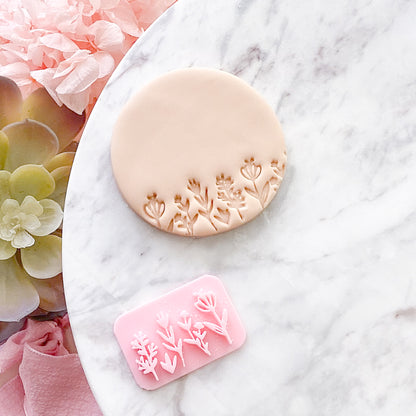 Wildflowers  - Fondant Stamp