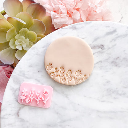 Wildflowers  - Fondant Stamp
