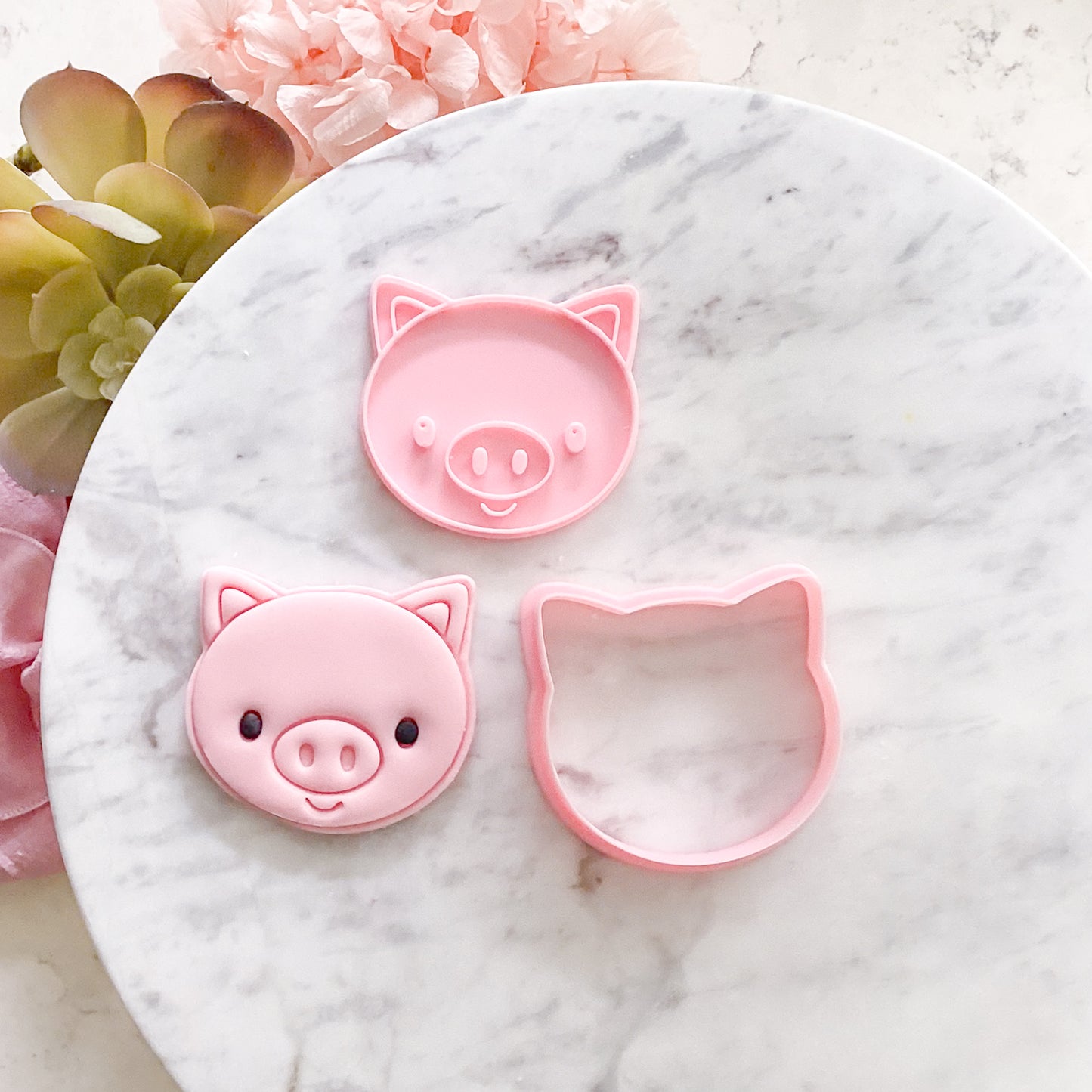 "Cute Pig" - Cookie Cutter & Stamp