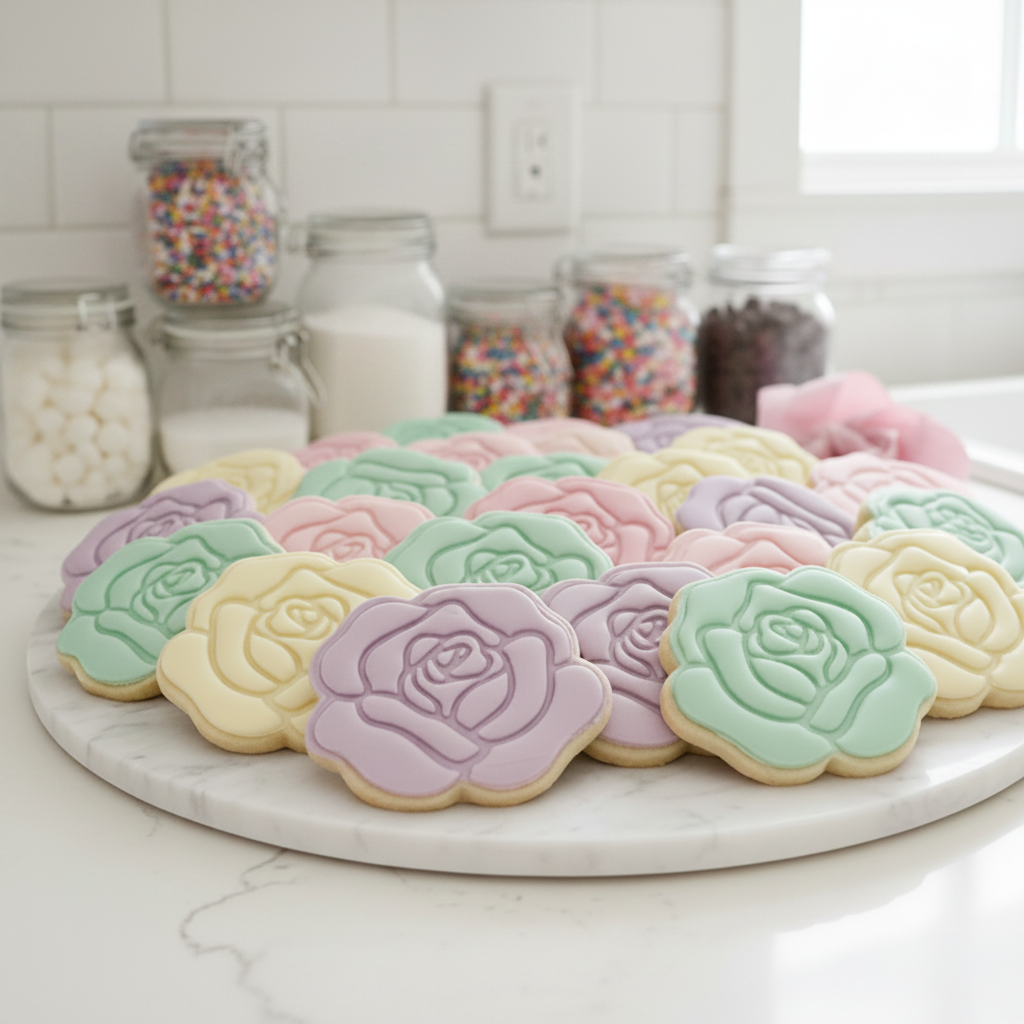 "Soft Rose" - Cookie Cutter & Stamp