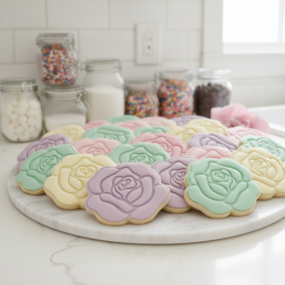 "Soft Rose" - Cookie Cutter & Stamp