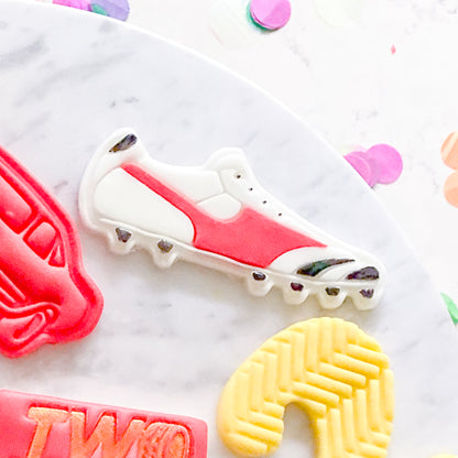 "Footy Boots" - Cookie Cutter & Stamp