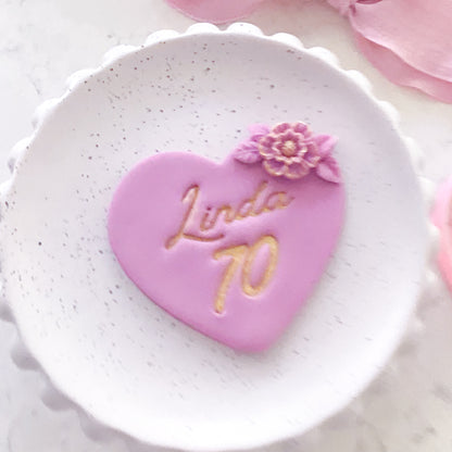 Personalise Name & Age #2 - Stamp Set