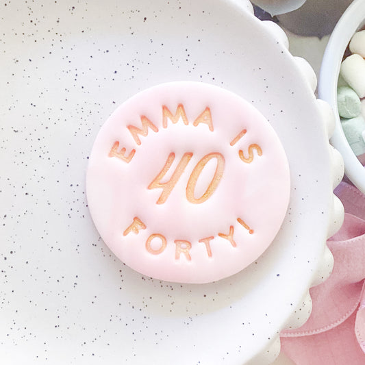 Personalise Name & Age #1 - Stamp Set