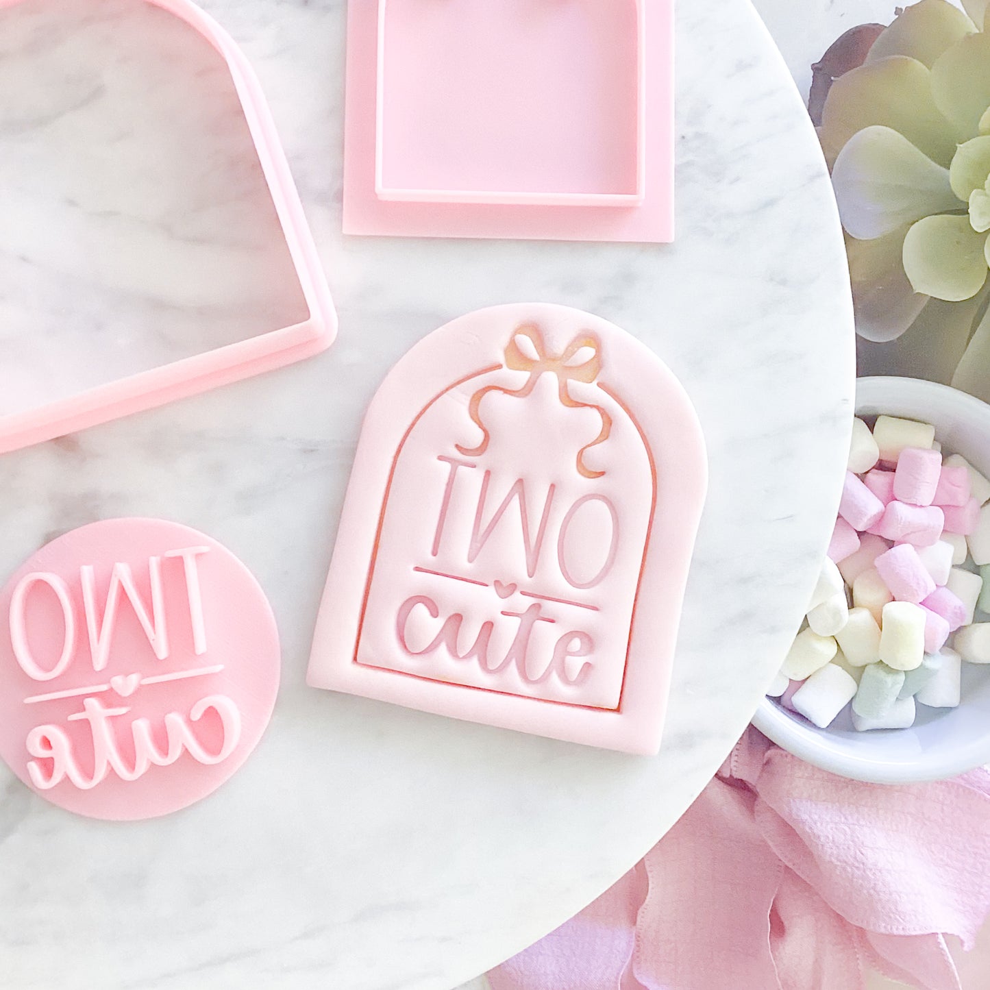 Two Cute Fondant Stamp