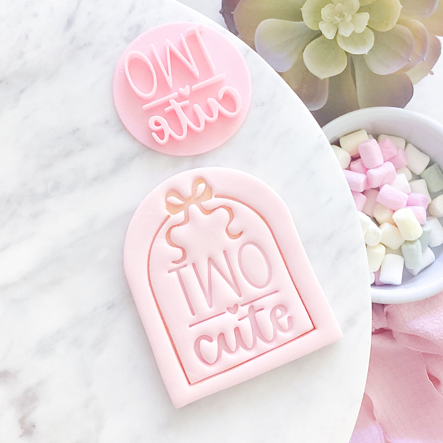 Two Cute Fondant Stamp