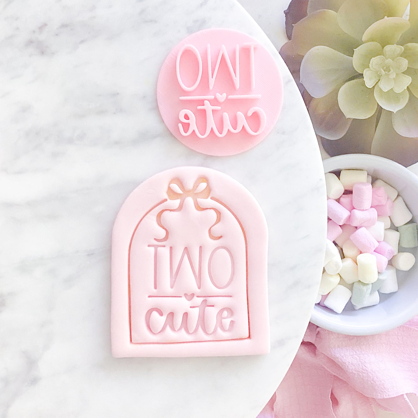 Two Cute Fondant Stamp
