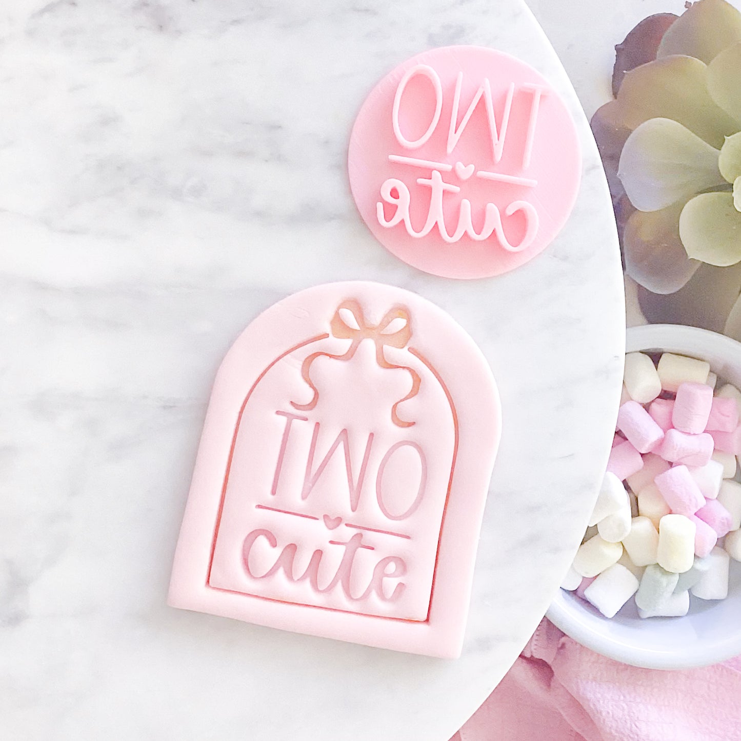 Two Cute Fondant Stamp