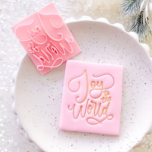 Joy to the World Fondant Stamp