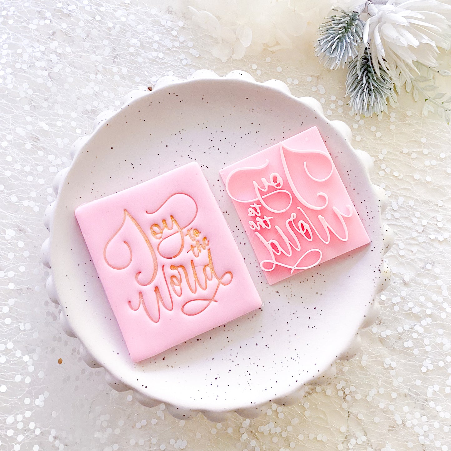 Joy to the World Fondant Stamp