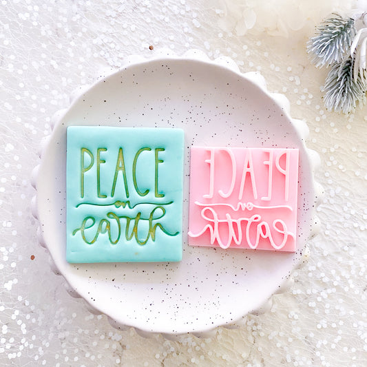 Peace On Earth - Fondant Stamp