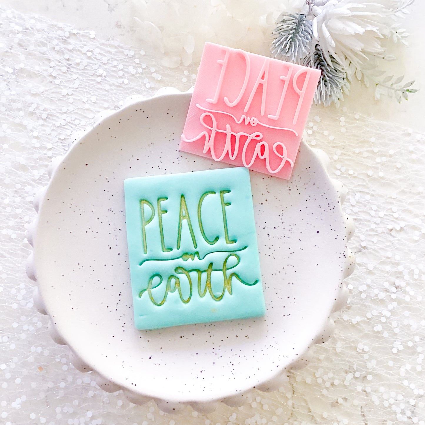 Peace On Earth - Fondant Stamp