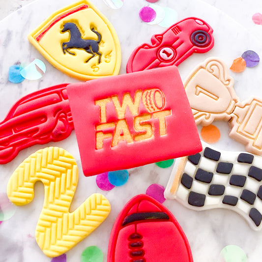 "Two Fast" - Fondant Stamp