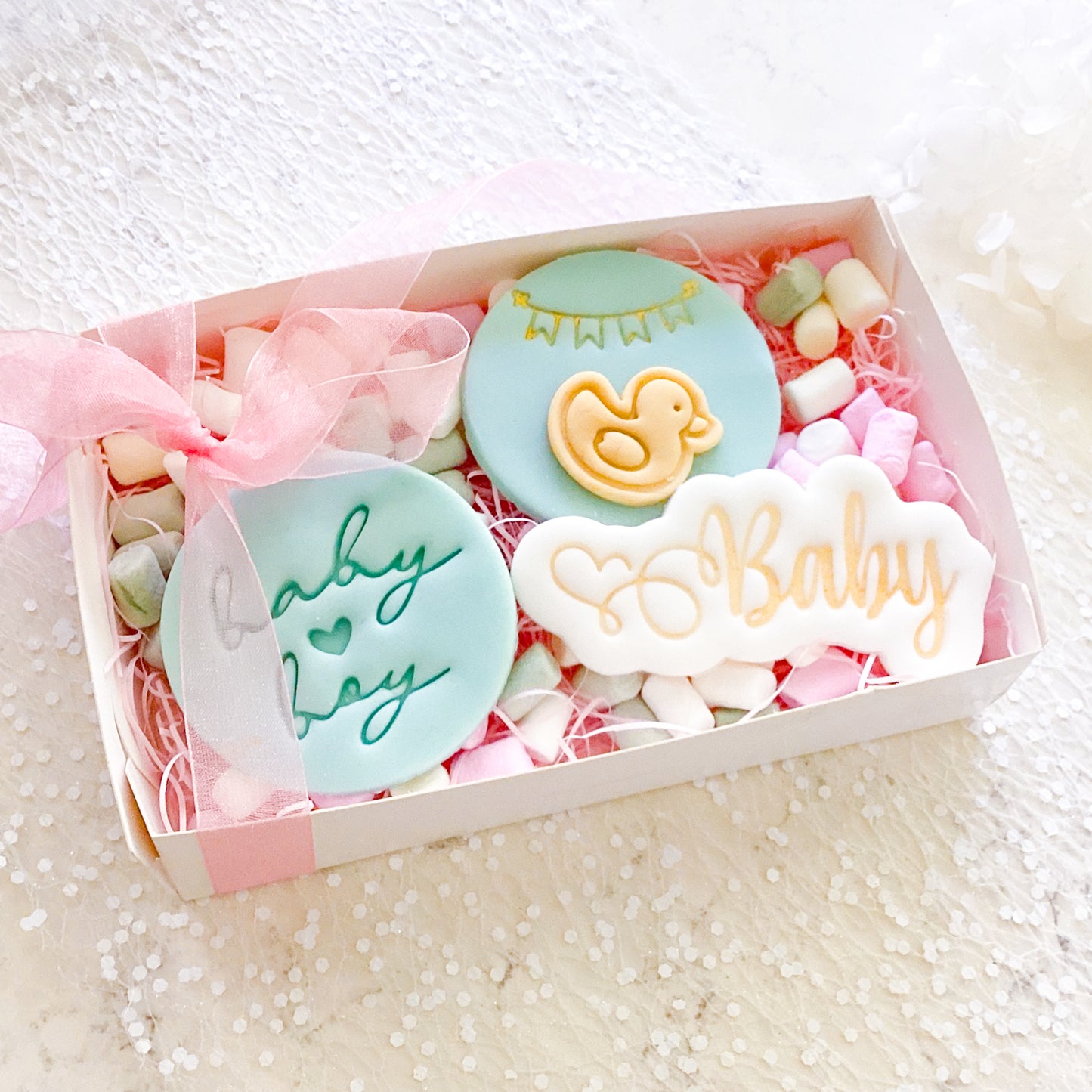 "Baby Script" -Cookie Cutter & Stamp