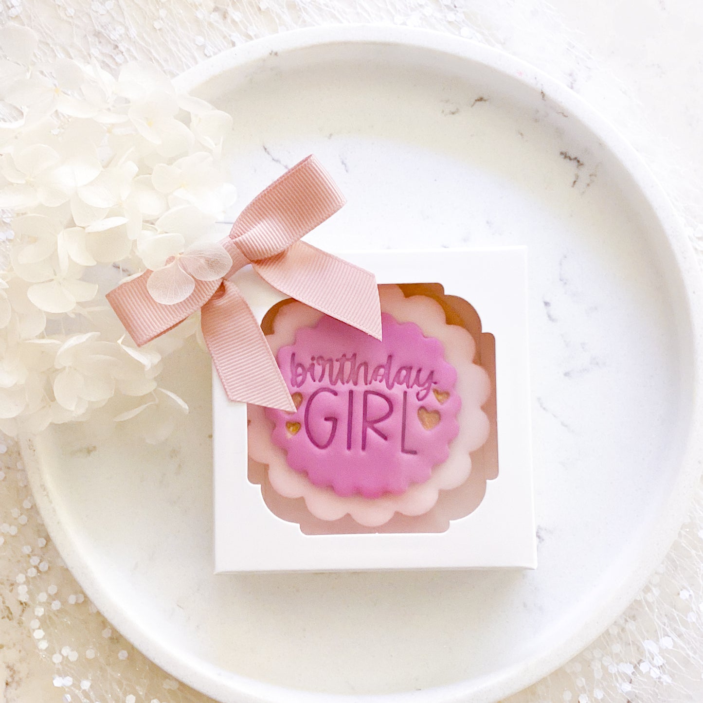 Birthday Girl Fondant Stamp