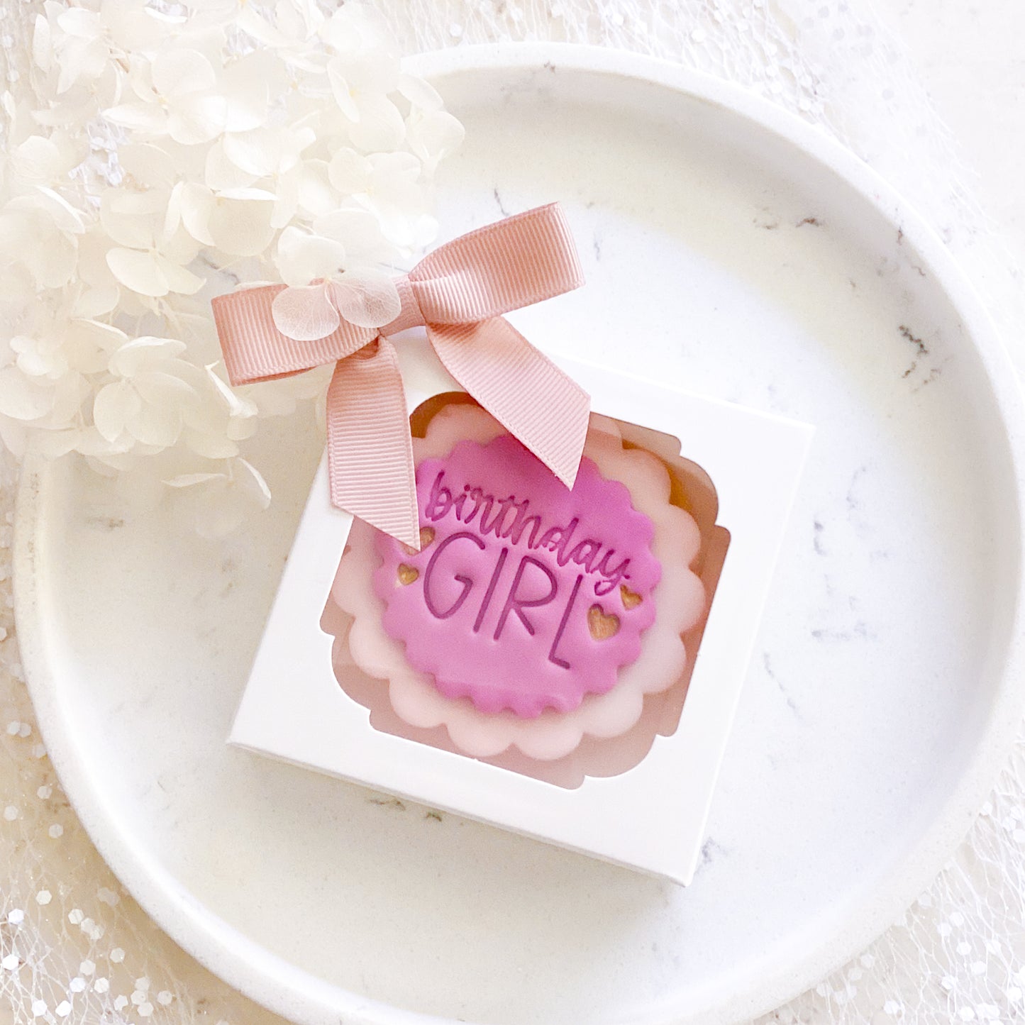 Birthday Girl Fondant Stamp