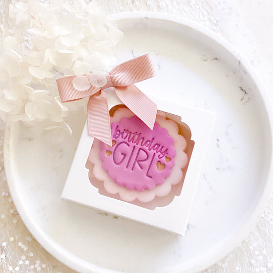 Birthday Girl Fondant Stamp