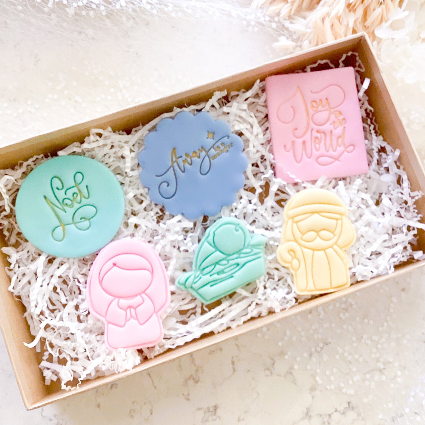 Away in a Manger - Fondant Stamp