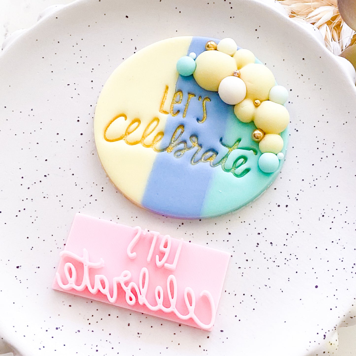 Let's Celebrate Fondant Stamp