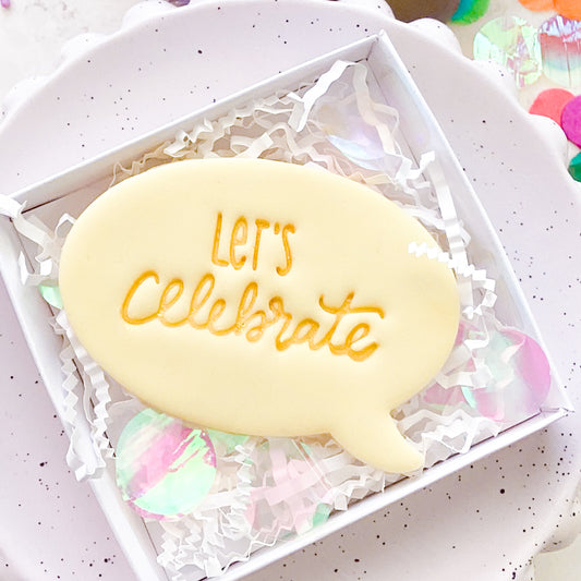 Let's Celebrate Fondant Stamp