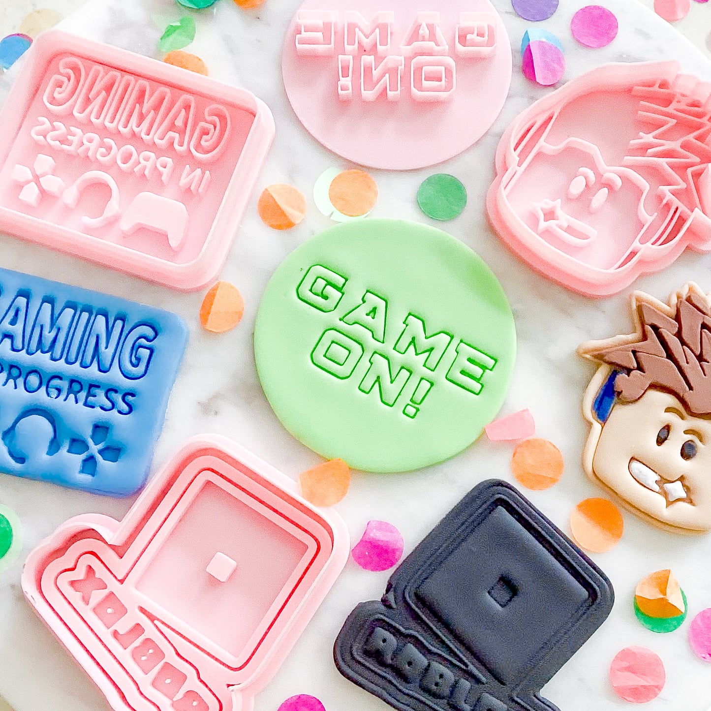 "Game On" Fondant Stamp